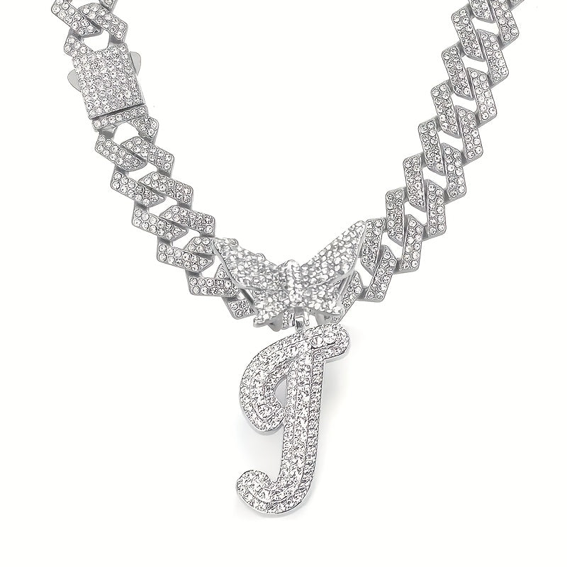 Women's Elegant Butterfly Necklace - Zinc Alloy, Rhinestones Mosaic, Synthetic Stones | Perfect Jewelry Gift | Christmas Jewelry