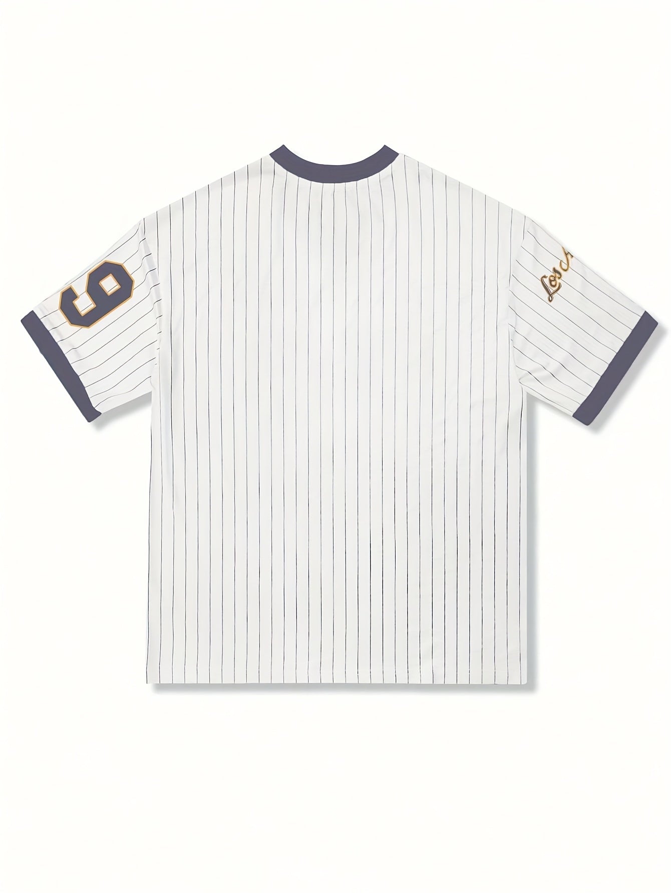 V-Neck Sports T-Shirt, Polyester, Slight Stretch, Knit Fabric, 180g/㎡, Print Pattern, with Net Fabric, for Spring/Summer