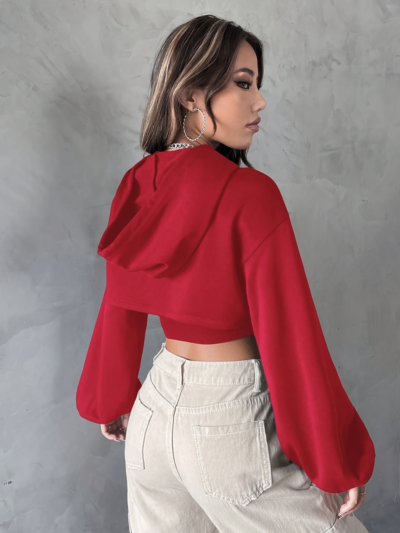 Y2K Solid Color American Style Hoodie + Vest Two-piece Set Sweet and Spicy Fashion Top for Women Spring, Summer and Autumn 2024 New Salt System Street Sports Casual