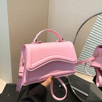 Stylish Mini Shoulder Bag, Women's Crossbody Bag, Solid Flap Square Tote