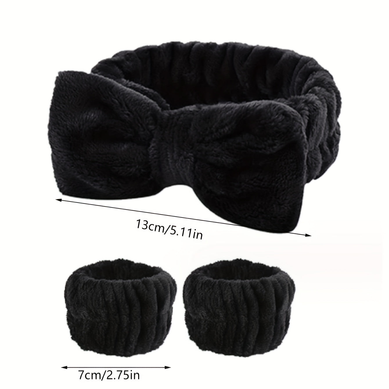 24pcs/Set Luxurious Plush Headbands & Wristbands - Super-Soft Coral Fleece for Pampering Skincare, Face Washing, and Spa Days - Stylish Set for Women & Girls - Perfect Daily Use and Gift Choice
