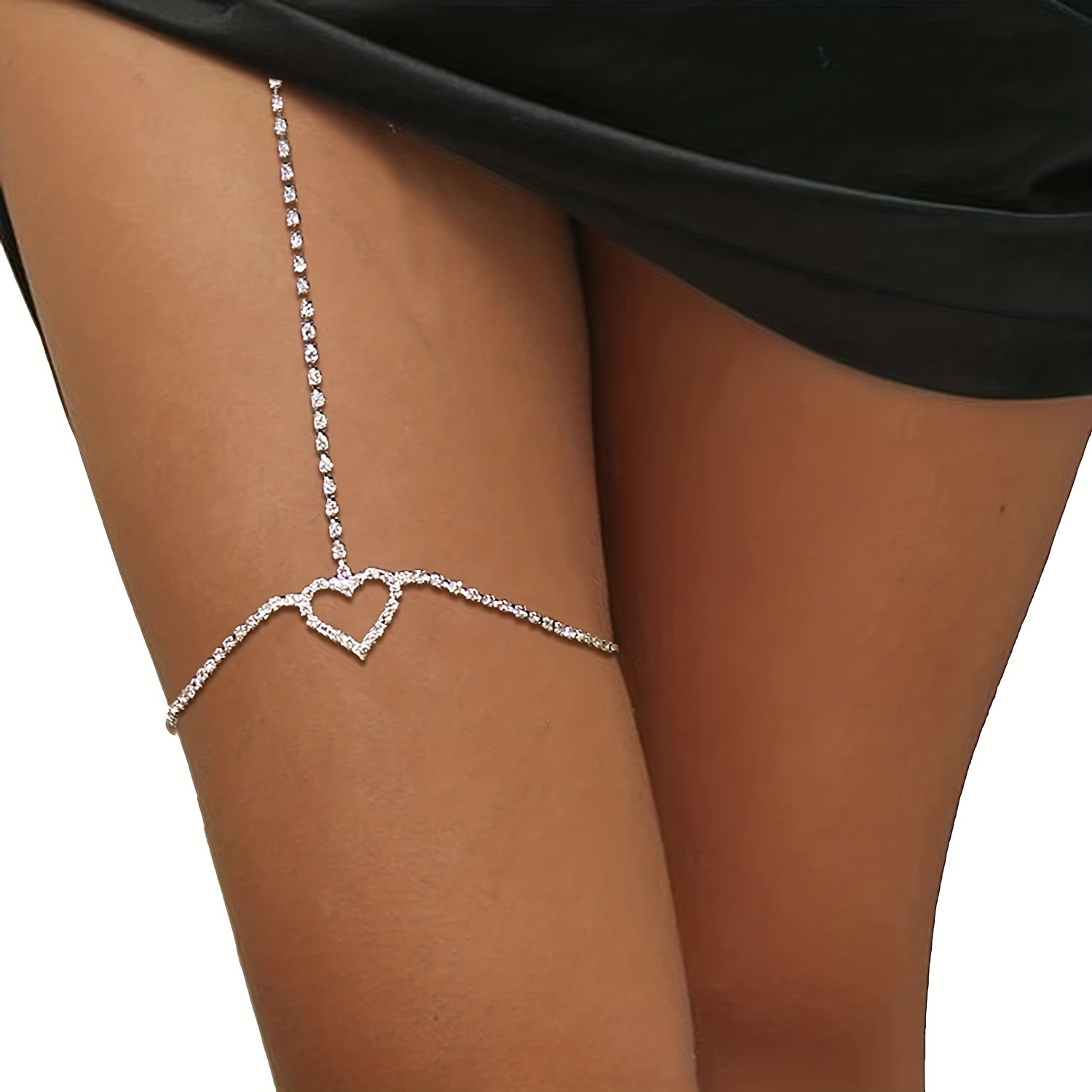 European And American Cross-border Explosion Models, Simple Full Love Leg Chain Waist Chain, Fashionable And Sexy Body Chain For Women