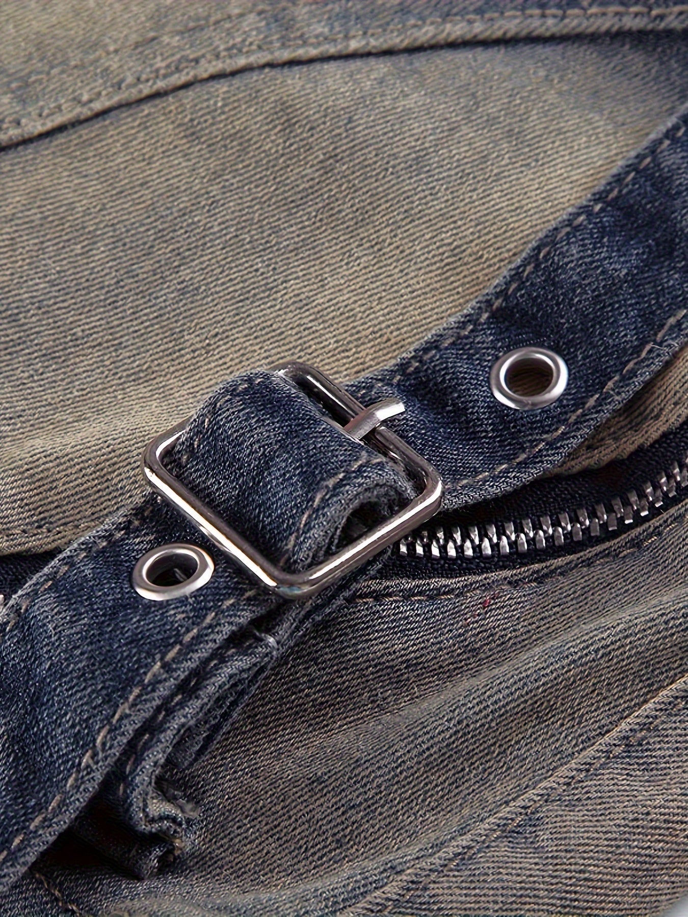 Women's High-Waist Gradient Denim Skirt, A-Line Zipper Hip Patchwork, Stretchy Blend, Asymmetrical Hem - Sexy & Casual Style for Spring/Summer, Jean Skirt
