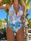 Printed One Piece Sexy Swimsuit For Women