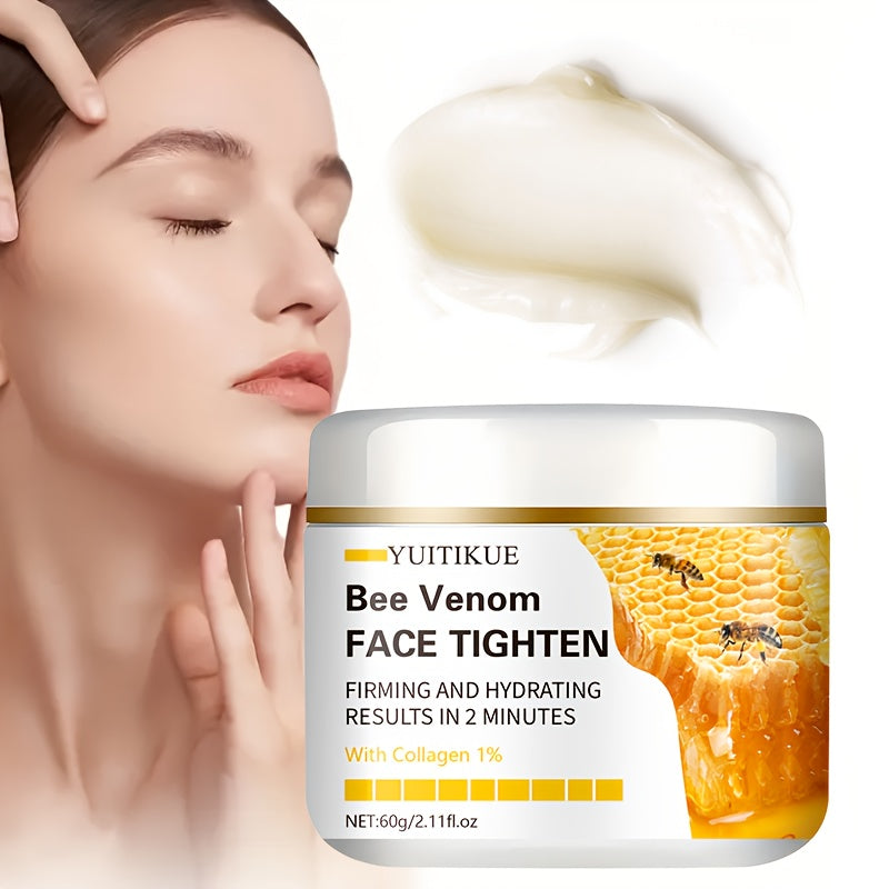 60g Hypoallergenic Face Lotion, Moisturizing, Containing Vitamin E, Hyaluronic Acid and Collagen, for Drying Skin, Suitable for All Skin Types