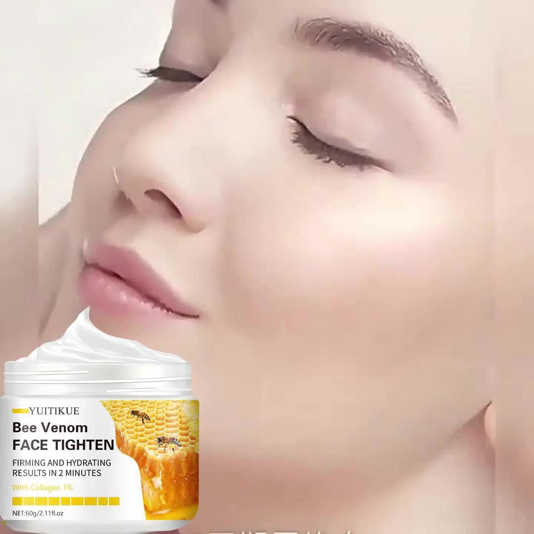 60g Hypoallergenic Face Lotion, Moisturizing, Containing Vitamin E, Hyaluronic Acid and Collagen, for Drying Skin, Suitable for All Skin Types