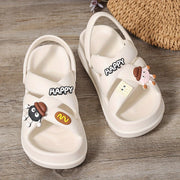 Perfect Easter Gift, Party Essential, 2025 Summer New Arrivals, Japanese and Korean Fashion, Women's Trendy Thick-Soled Fish Mouth Mules Slippers, Lightweight Breathable, Suitable for Home, Outdoor, Office, and Parties, Comfo