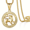 Women'S Men'S Pendant Necklaces 12 Horoscope Zodiac Sign Golden Aries Cancer Scorpio Aquarius Taurus Leo Gemini Virgo Libra Sagittarius Capricorn Pisces 12 Constellations Jewelry Gifts Perfect Birthday Christmas Valentine'S D
