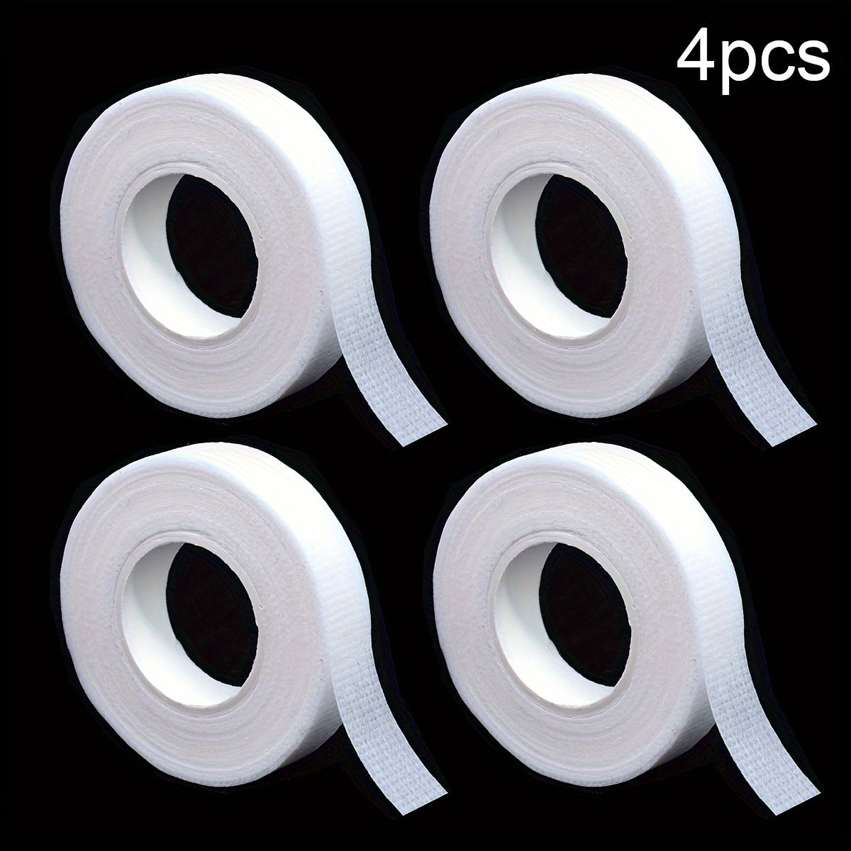 4 Rolls of SoftTouch Micropore Fabric Eyelash Extension Tapes - Breathable, Colorful, Professional-Grade Adhesive for Grafting Eye Lashes - 9m Long, Gentle on Skin, Easy to Remove, Reusable