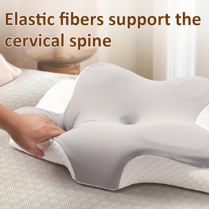 Slow Rebound Breathable Memory Foam Multi-functional Pillow, Cervical Spine Support, Stain-Resistant, Soft, Suitable for All Sleeping Positions