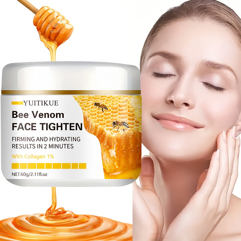60g Hypoallergenic Face Lotion, Moisturizing, Containing Vitamin E, Hyaluronic Acid and Collagen, for Drying Skin, Suitable for All Skin Types