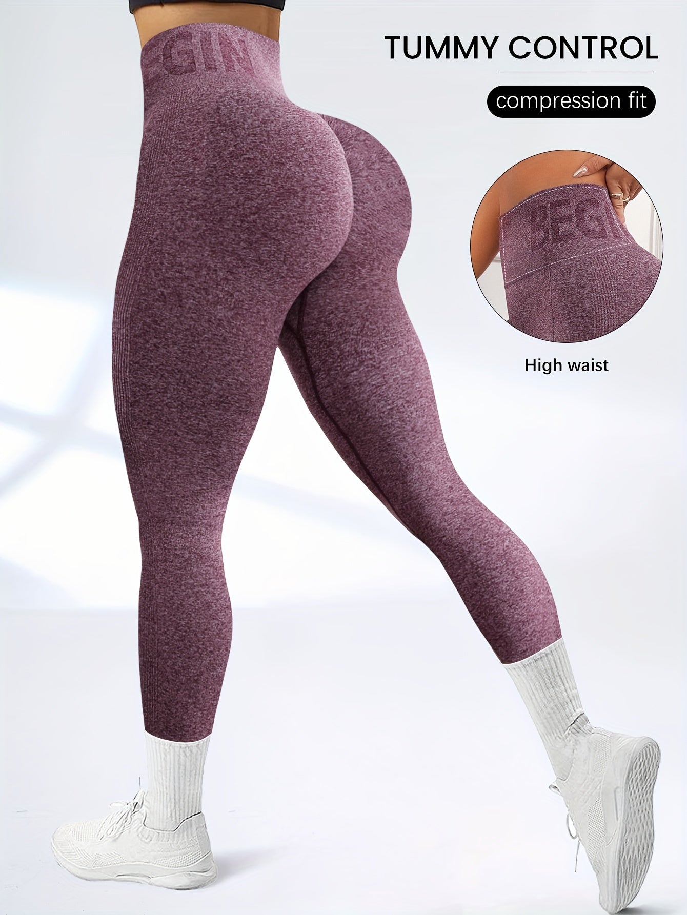 [3 Pack High-Waisted Tummy Control] 3 Pack Seamless High-Waisted Tummy Control Yoga Pants, Sport Style Athletic Leggings, Breathable Stretch Fabric for Gym & Casual Wear Wide Waistband