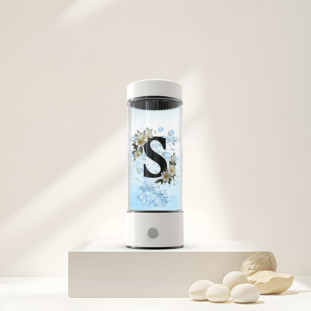 Portable hydrogen water bottle, upgraded version of 1000mAh rich in hydrogen water cup, rechargeable electrolytic hydrogen generator for 3 minutes, bubble machine spare parts, suitable for home office travel fitness