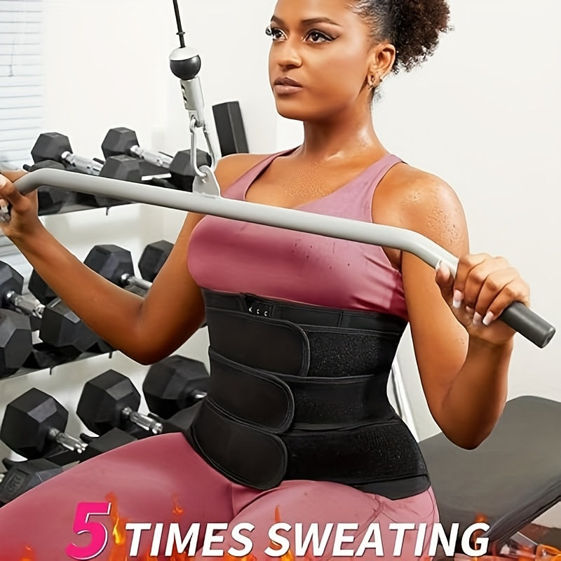 Female Waist Trainer, Waist Belt, Abdominal Control Exercise, Waist Tightening, Sauna Exercise, Waist Slimming Belt, Three Row Buckle, Three Waist Belt, Shaping Waist