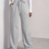 Women's Brown Drawstring Joggers - Casual & Comfy Polyester Sweatpants with Pockets, Mid-Rise, All-Season Wear