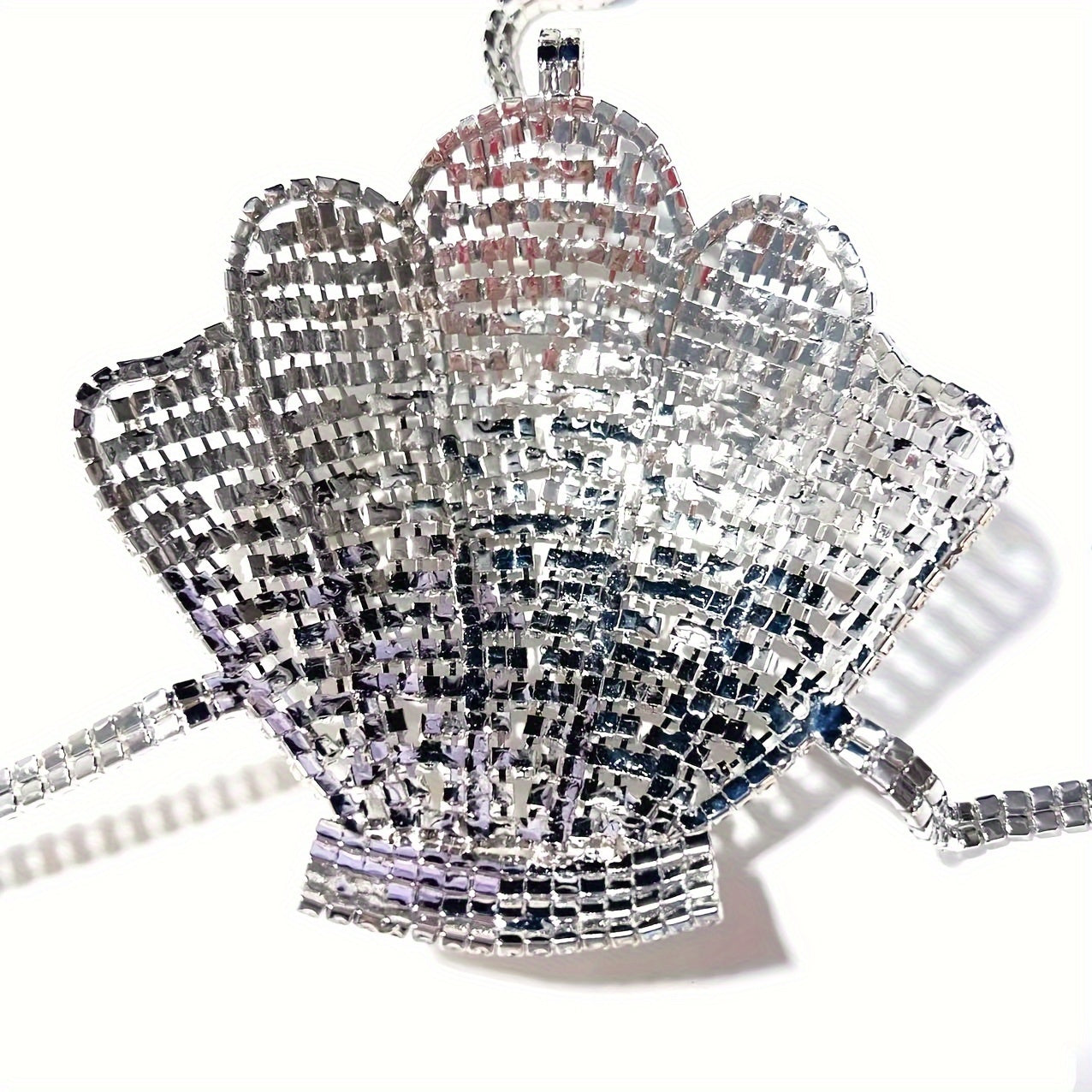 Perfect for Fashionable Ladies: A Dazzling Chest Chain with Rhinestone And A Stunning Hollowed-out Water Diamond Bikini Body Chain, Suitable for Nightclub Accessories