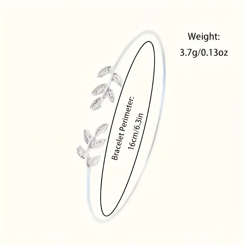 Beautiful wine barrel-shaped watch case alloy ladies quartz wristwatch paired with a leaf bracelet, perfect match and first choice for her gift