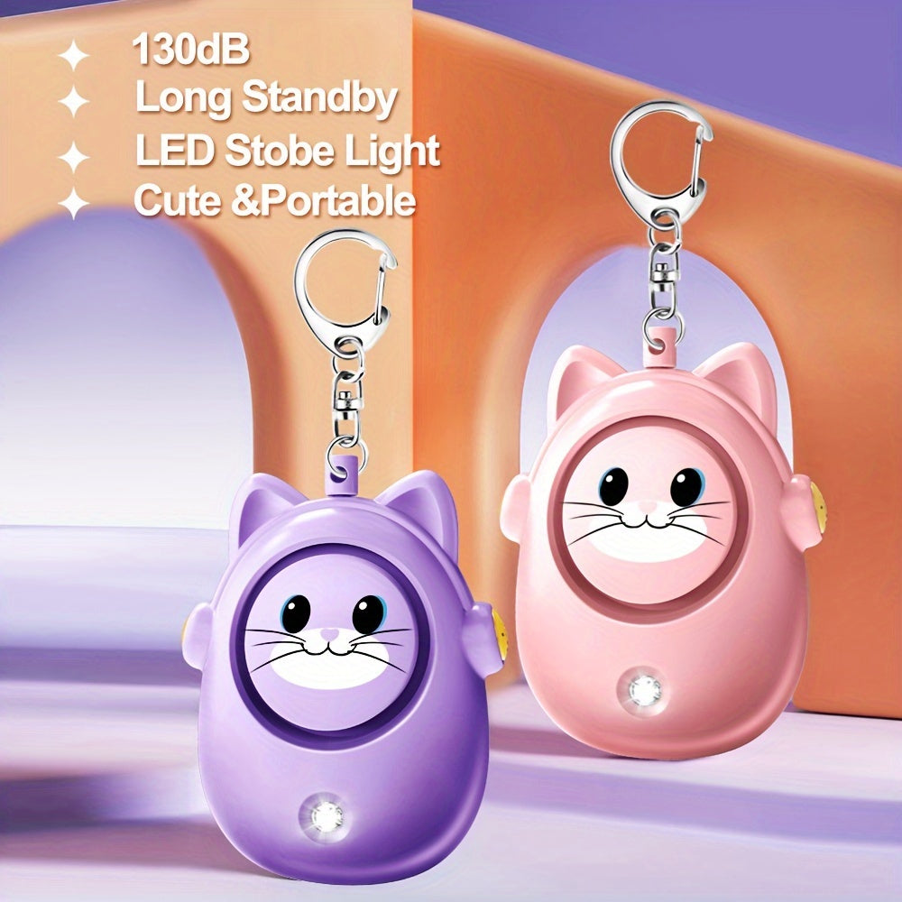 1pc Personal Safety Alarm For Women, 130 DB Loud Self Siren With LED Strobe Light, Personal Security Safe Device, Alarms For Women Elderly