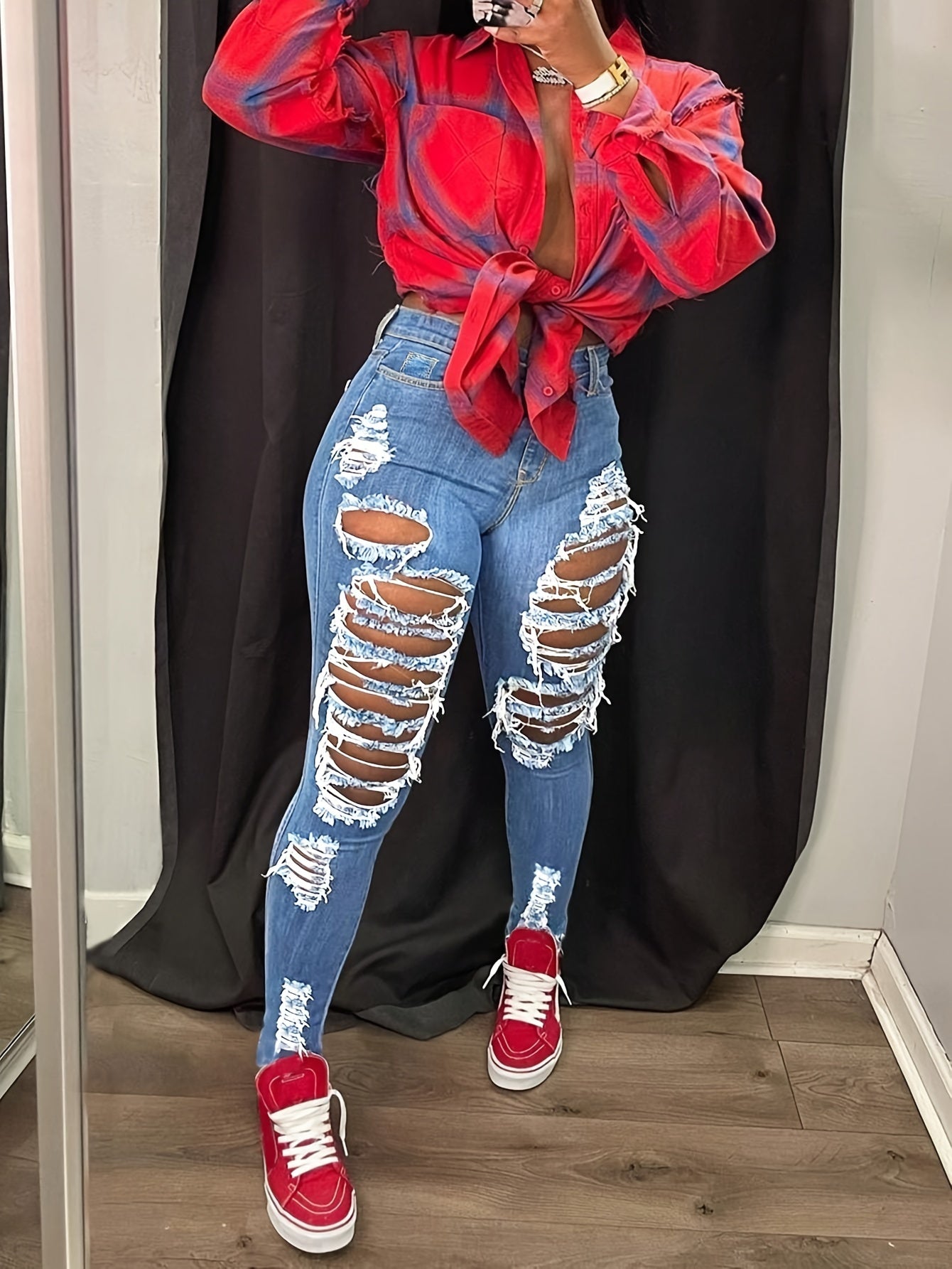 Stretchy Petite Fit Ladies Jeans - Cross-Border Fashion, Tight Cut, Small Feet, Comfortable, High-Quality Denim, Versatile, and Chic