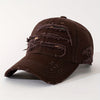 1pc Simple Polyester Baseball Cap, Embroidered Patches, Hole, Washed, Lightweight, Non-Stretch, Hand Wash or Professional Dry Clean, Solid Color, Spring Festival Valentine'S Day Gift