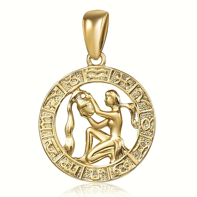 Women'S Men'S Pendant Necklaces 12 Horoscope Zodiac Sign Golden Aries Cancer Scorpio Aquarius Taurus Leo Gemini Virgo Libra Sagittarius Capricorn Pisces 12 Constellations Jewelry Gifts Perfect Birthday Christmas Valentine'S D
