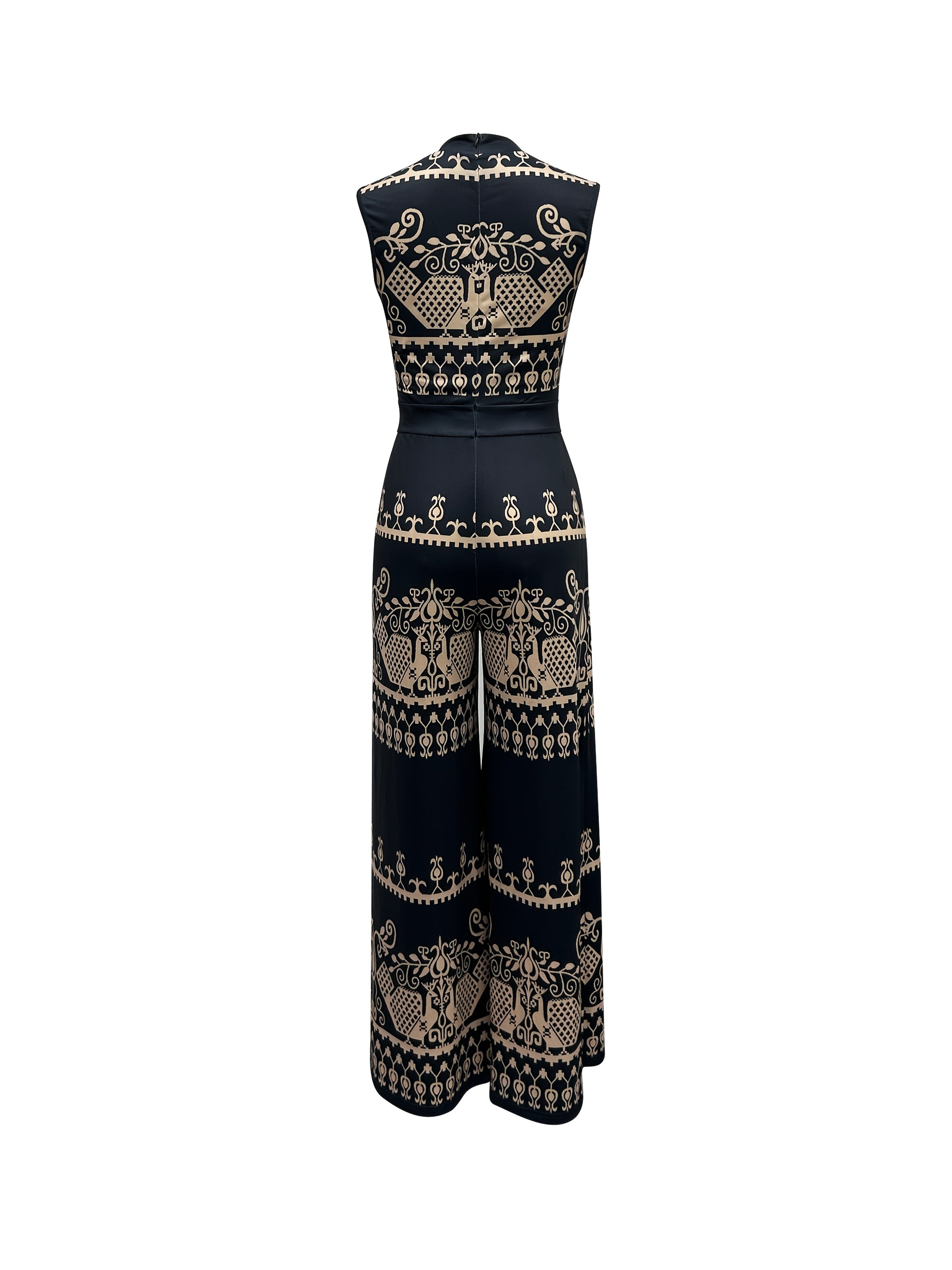 Women'S Stylish And Elegant Sleeveless Printed Jumpsuit
