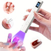 FEIYBA Portable Mini Handheld Nail Lamp with Digital Display - Fast Gel Curing, Wireless, Easy to Carry, Ideal for Home Salons & Travel, USB Rechargeable, Lithium Battery, Oil-Free Nail Care, Portable Nail Lamp|Cylindrical La