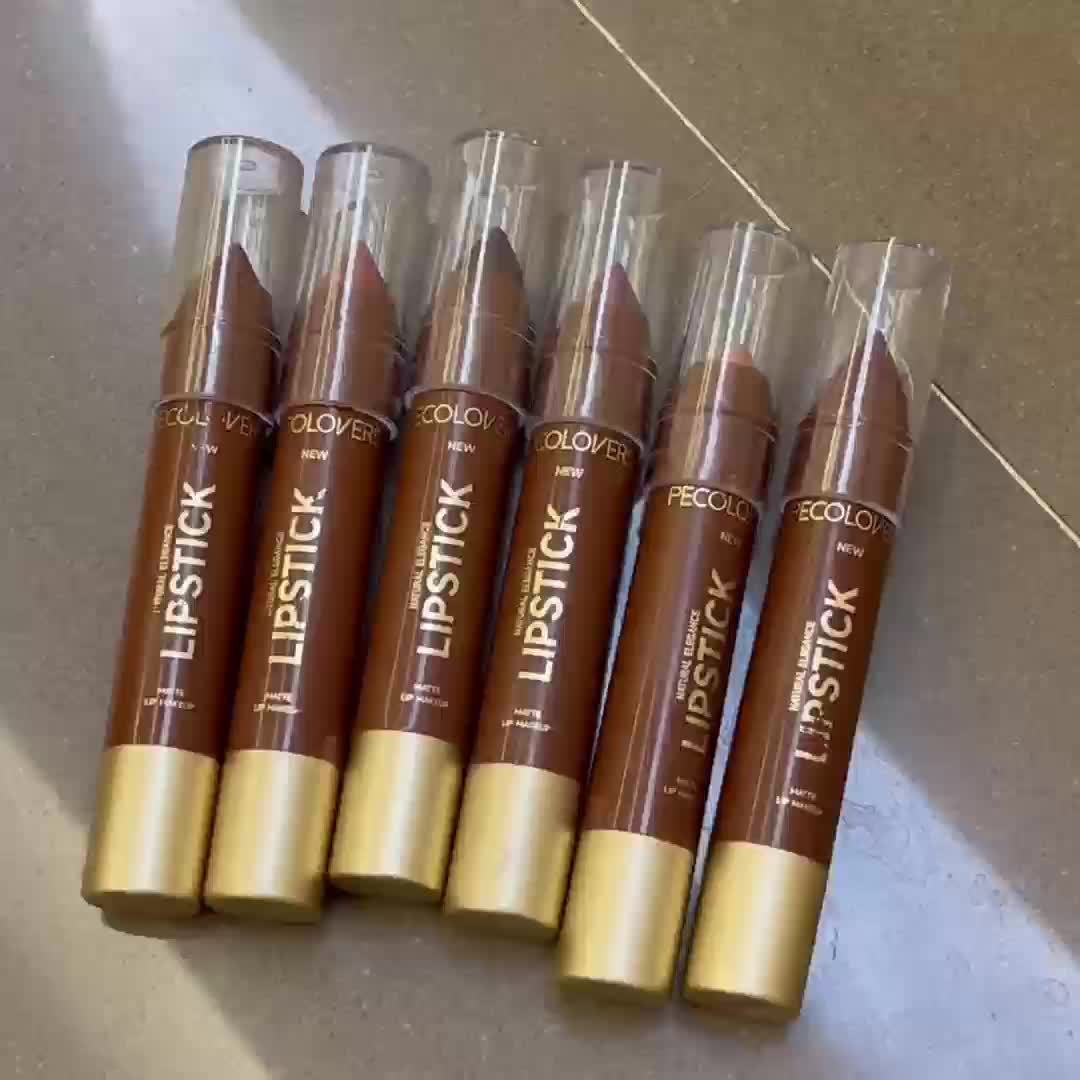 6PCS/Set Lipstick - Matte, Long-lasting, Waterproof, Non Stick Cup, Nude, Brown, Easter Makeup, Easter Holiday Party, Lipstick Pen