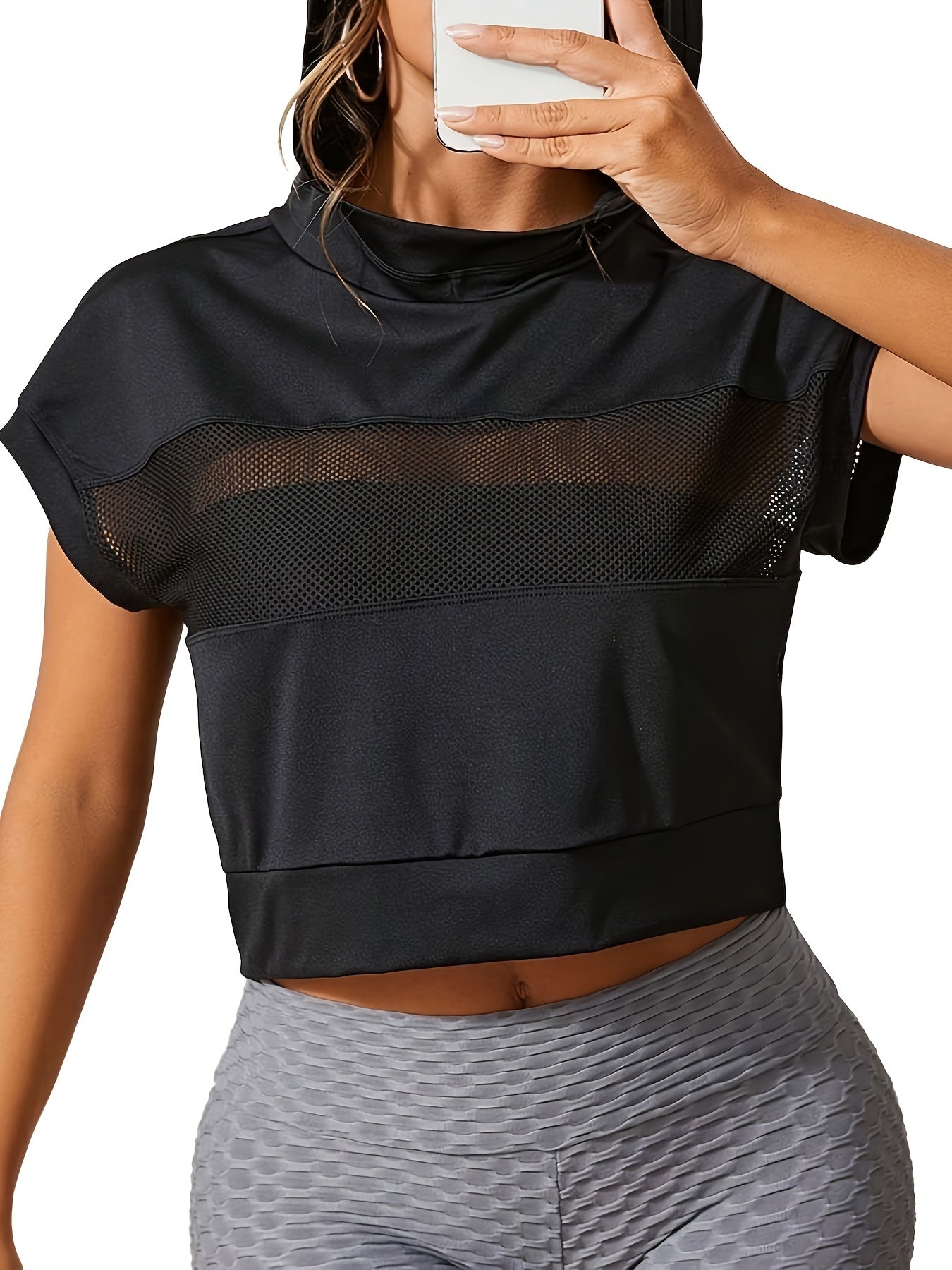 Women's High-Stretch Breathable Mesh Workout Jacket - Loose-Fit Sleeveless Yoga Running Top with Elegant Back Panel Design, All-Season Gym & Casual Outdoor Activewear, Racerback Design | Comfortable Fit, Workout Accessories