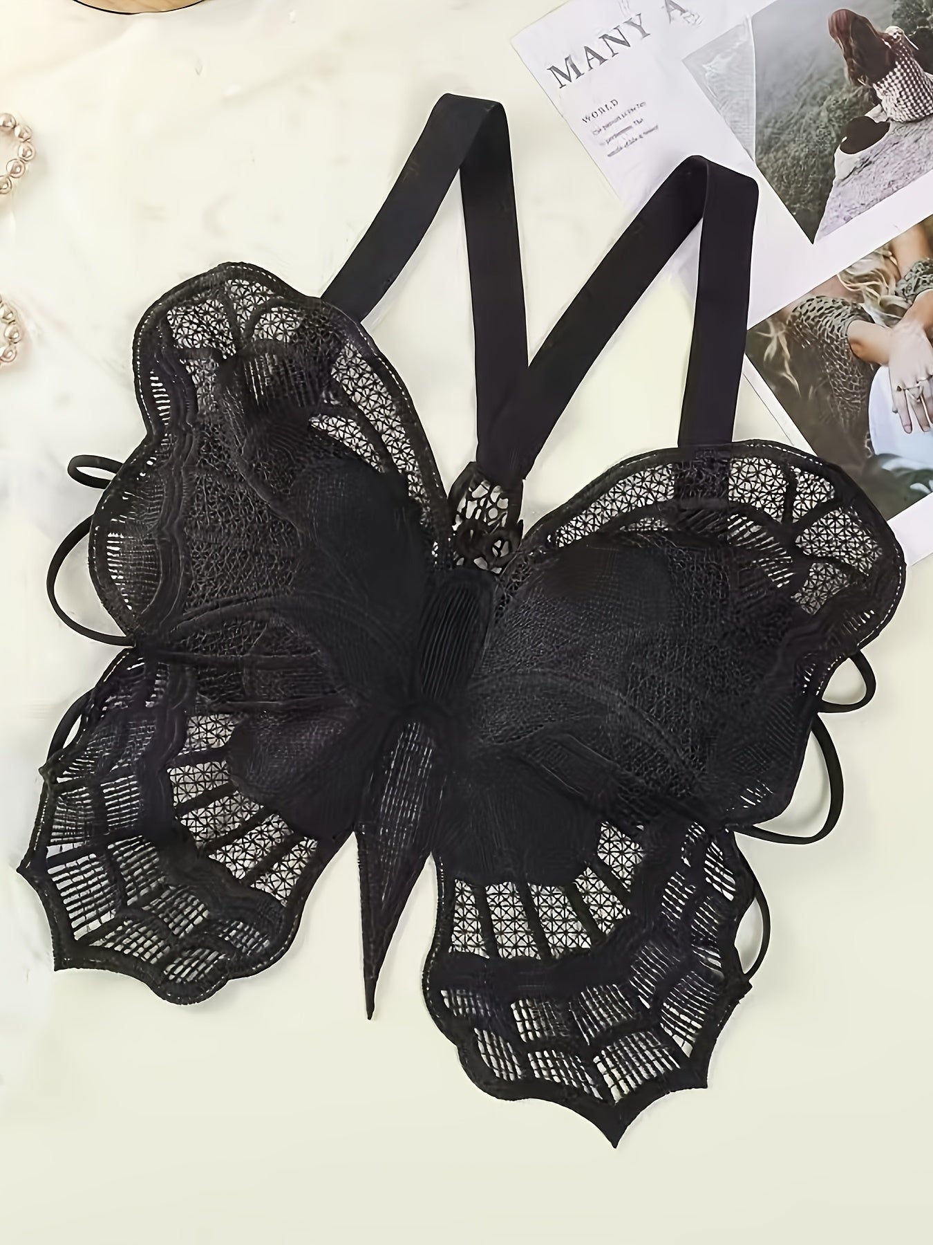 Chic Lace Cami Top with Bow Detail - V-Neck, Semi-Sheer Floral Print, Nylon Blend, Perfect for Casual Summer Wear