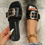 Women's Trendy Slippers, Fashionable Lazy Shoes, Comfortable Versatile Women's Beach Sandals
