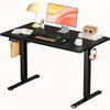 Height Adjustable Electric Standing Desk - 40/48/55/63 Inch Motorized Lift Computer Task Table with Spacious Workspace - Ergonomic Rising Desk for Office and Home with 4 Color Options