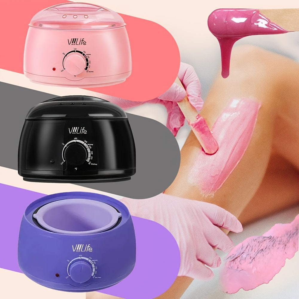 US Plug 500cc Wax Warmer Suitable For Waxing And Hair Removal At Home, 110V Voltage