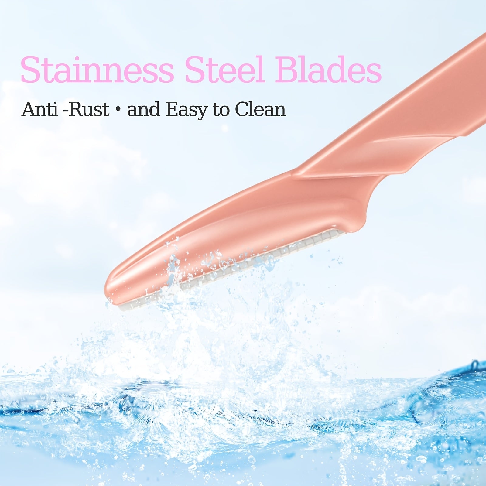 12pcs- stainless steel trimmer razor with protective case, suitable for both men and women - precision eyebrow razor