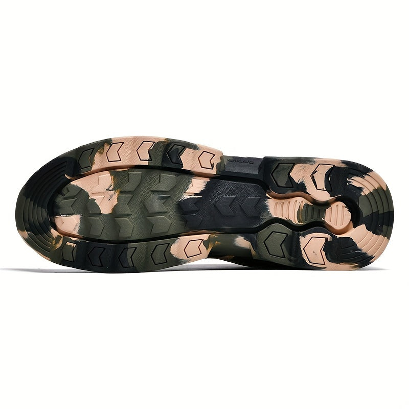 Women's Camouflage Graphic Low-top Lightweight Sports Shoes, Wear-resistant And Anti-slip Comfort Hiking Shoes, Breathable Mesh Sneakers