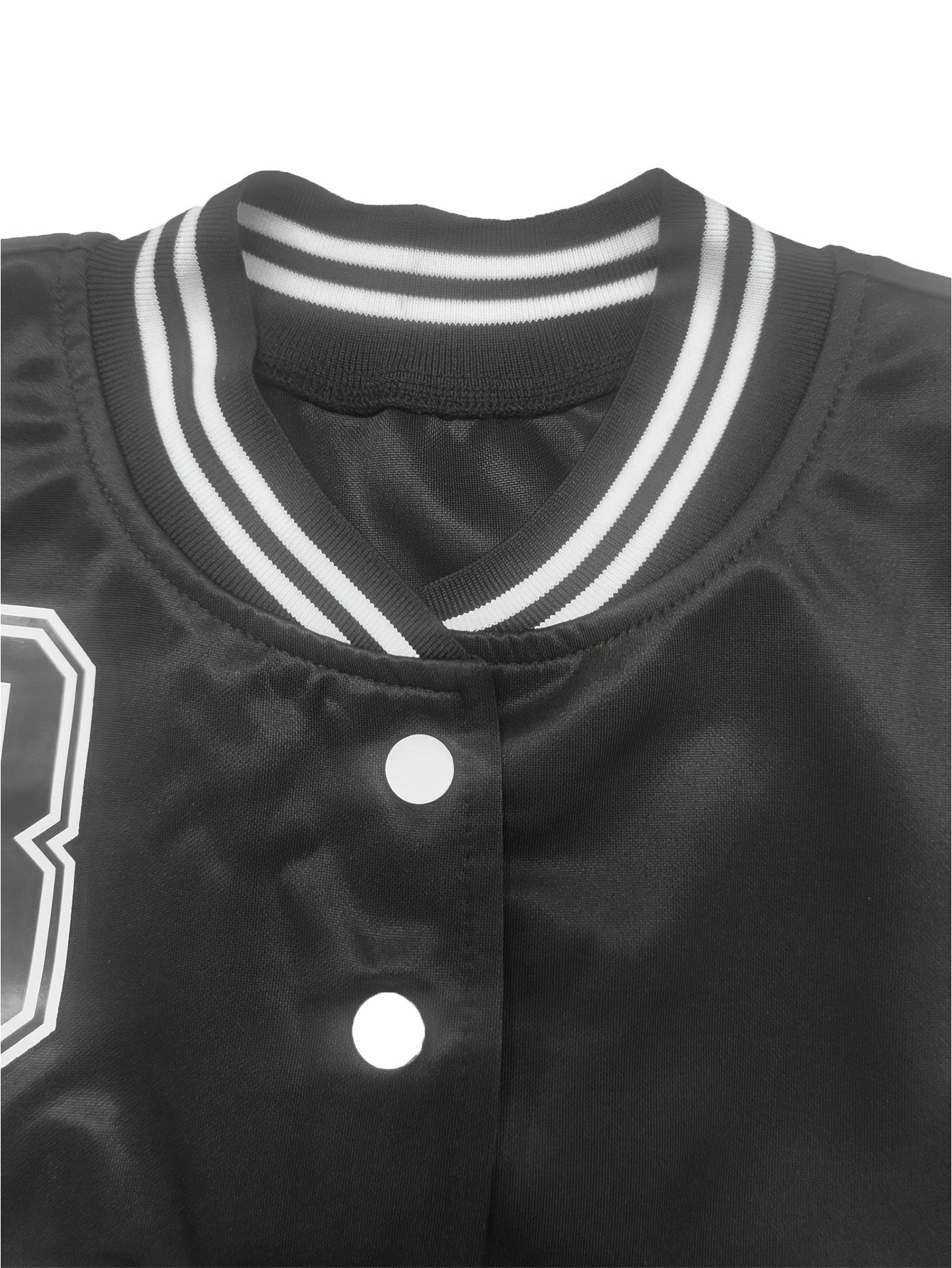 Women's 2pcs Sweatshirt and Sweatpants Set, Two-piece Sportswear, Single Row Baseball Jacket