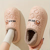 Winter Warm Cozy Waterproof Fleece Lined Slippers - EVA Insulated Home Shoes for Indoor and Outdoor Use, Maternity Slippers for Men and Women