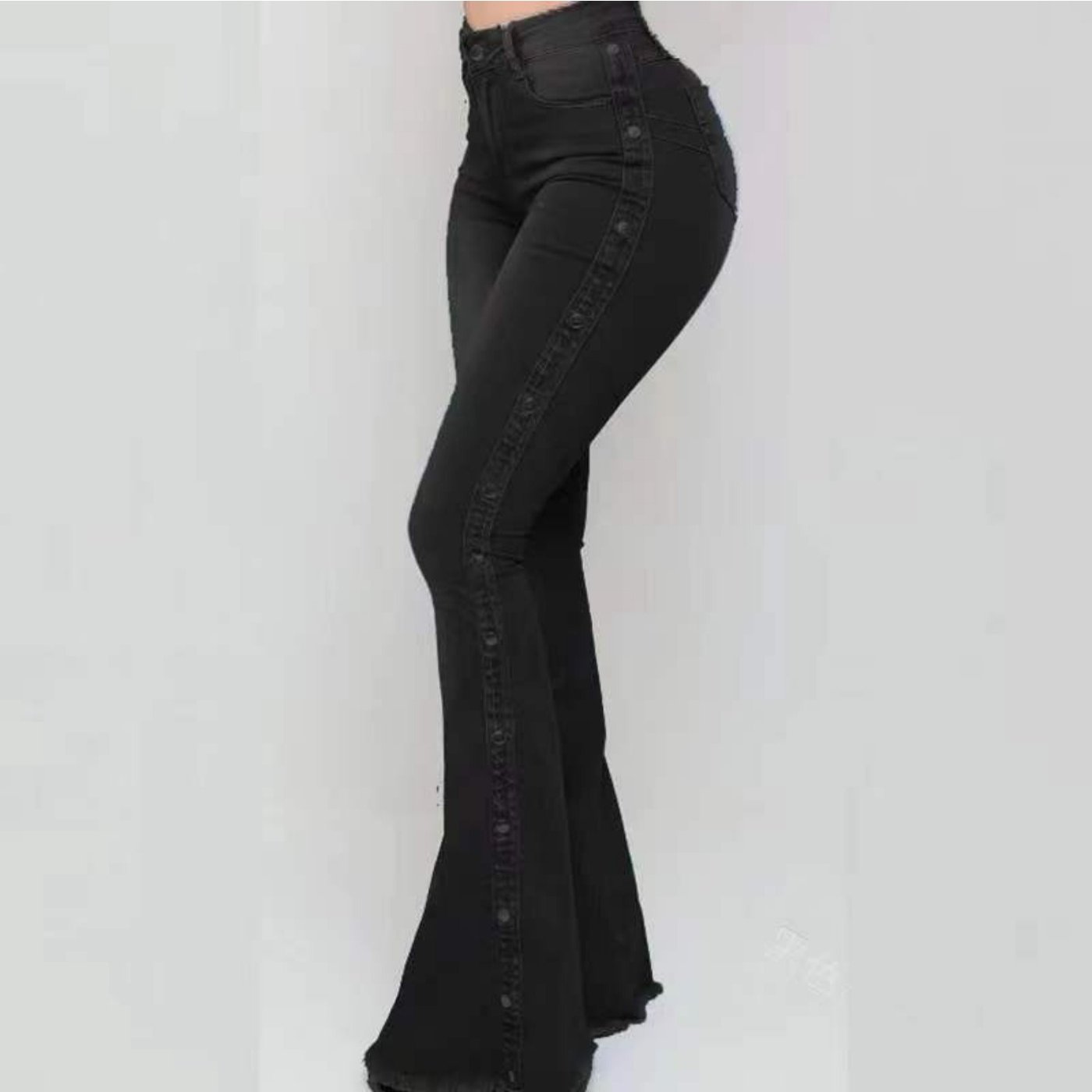 2025 New High-Waist Stretch Flare Jeans, European and American Fashion Design, Comfortable and Slimming, Perfect for Various Occasions