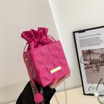 Mini Diamond Grid Small Square Bag, Fashionable Chain Square Bag, PU Material