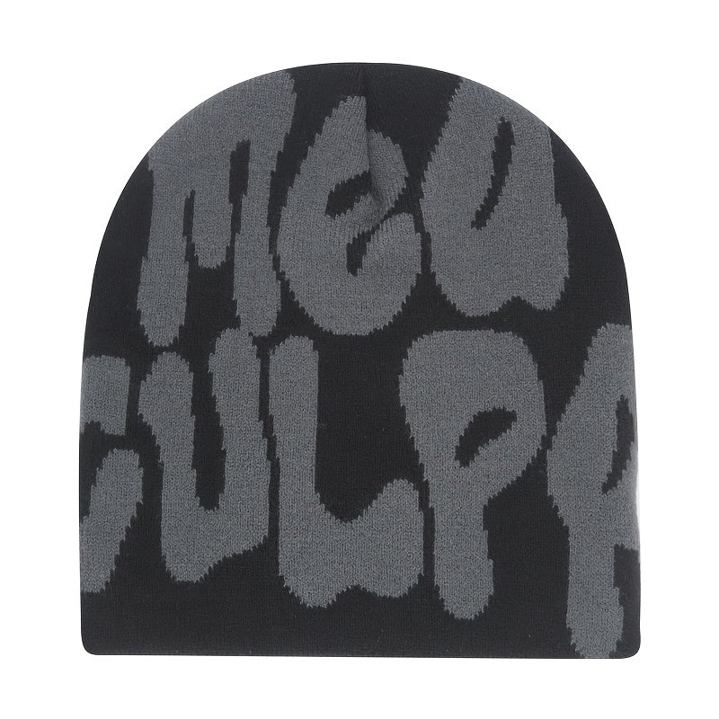 Alphabet Design Light Luxury Knitted Hat Warm Lightweight Knitted Hat Beanie Hat Men Men Women Hip Hop Outdoor Travel Knitted Hat