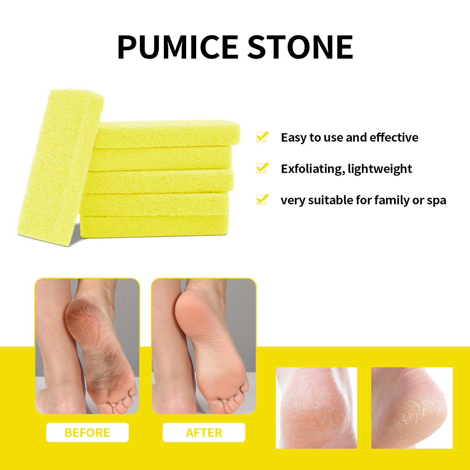 Nailpink, 40pcs Professional pumice pads for removing cracked heels, Bulk Pack For Spa And Personal Use. ( Multi-pack: 40-pack )