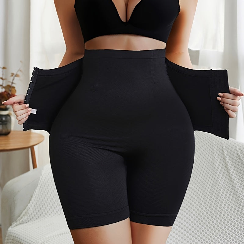Elegant High-Waist Tummy Control Shapewear Shorts for Women - Seamless, Anti-Roll & Butt Lifting with Front Closure, Elegant Special Project Style