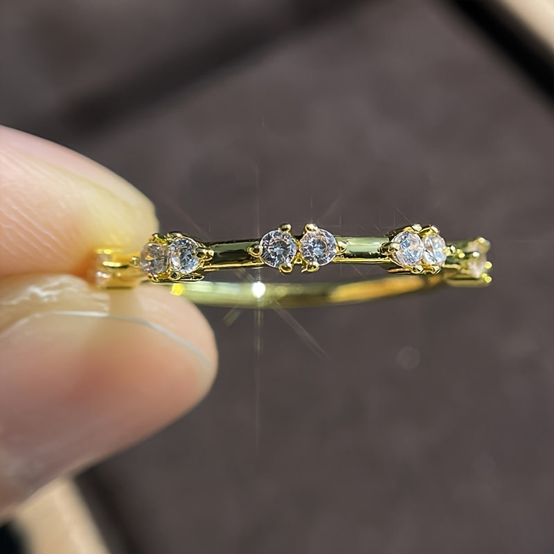 4pcs/Set Elegant Stacking Rings With Sparkling Fake Zirconia Teardrops And Rectangular Symbols, Symbolizing Romance And Prestige, For Everyday Wear, And Perfect Gift For Spring Festival New Year