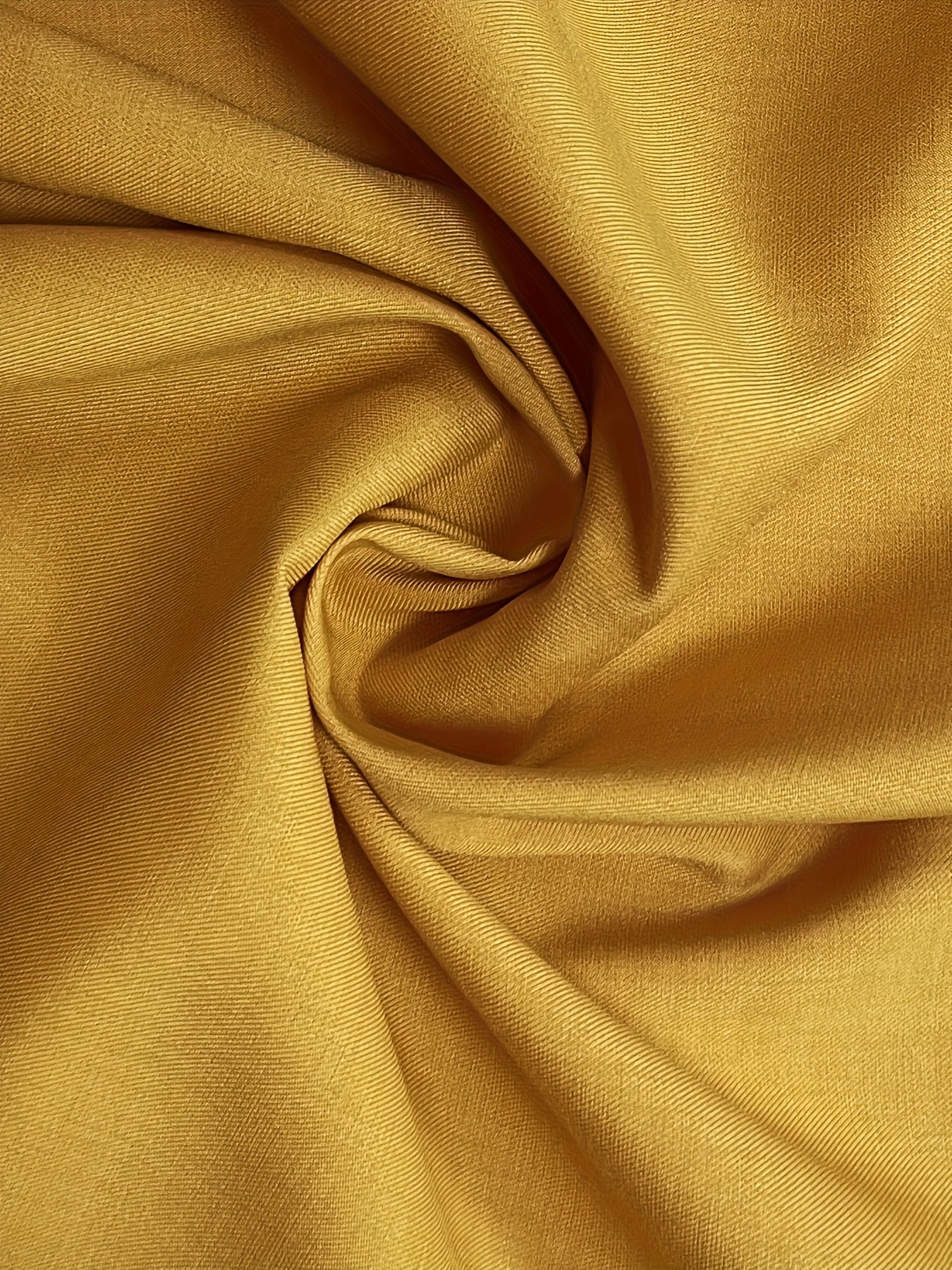 Elegant Mustard Yellow Women's Maxi Dress with Front Button Detail - Cinched Waist, Half Sleeve, Round Neck - Spring/Summer Fashion for Adults