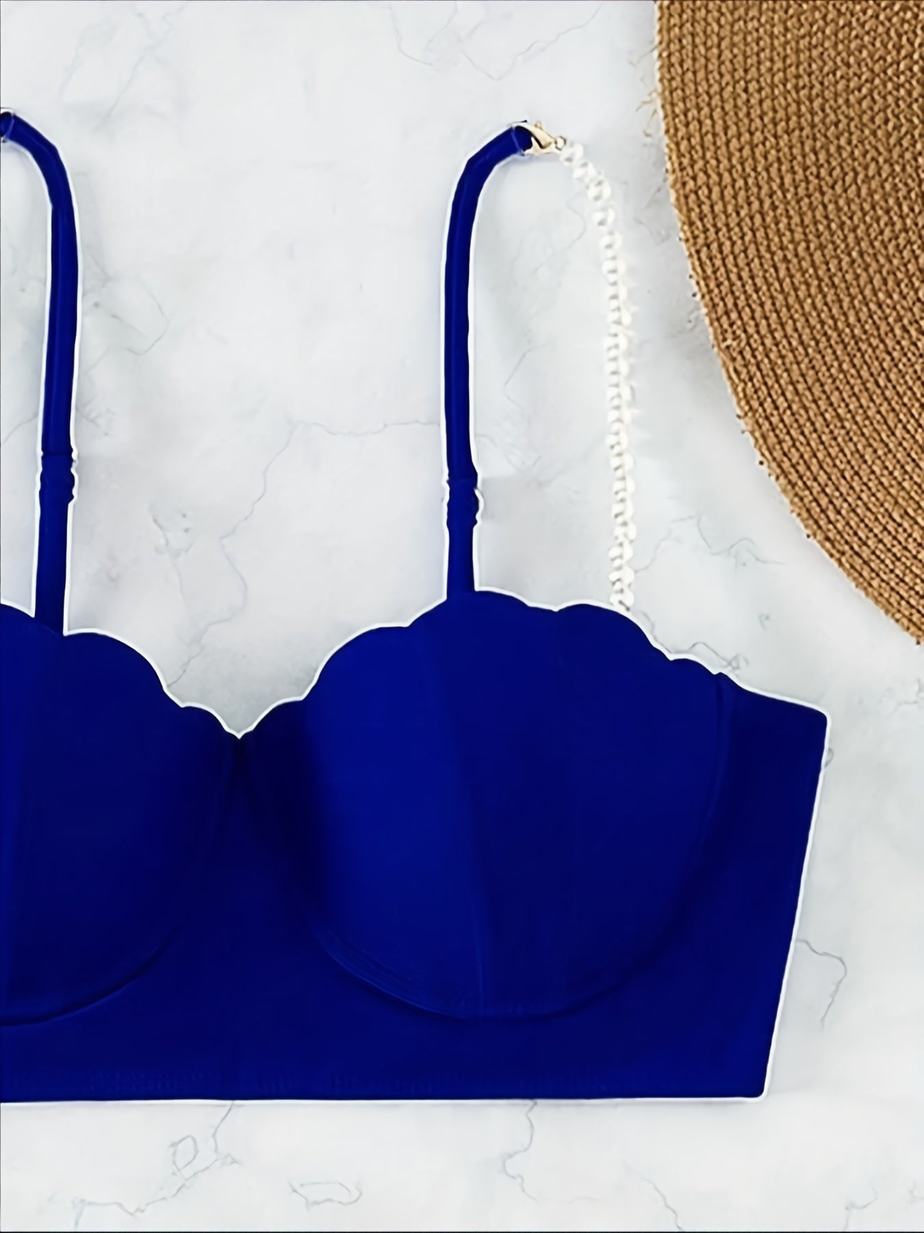 Three piece swimsuit pearl jewelry hard wrap Bikini Women's mesh skirt
