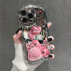 Pink Celebration: Balloons, Roses, And Smiles Painted Electroplated Cream Soft Protective Phone Case Compatible With IPhone 16 15 14 13 12 11 Pro Promax 16 15 14 Plus Cute & Fashionable Thick Shock-Resistant Phone Cover