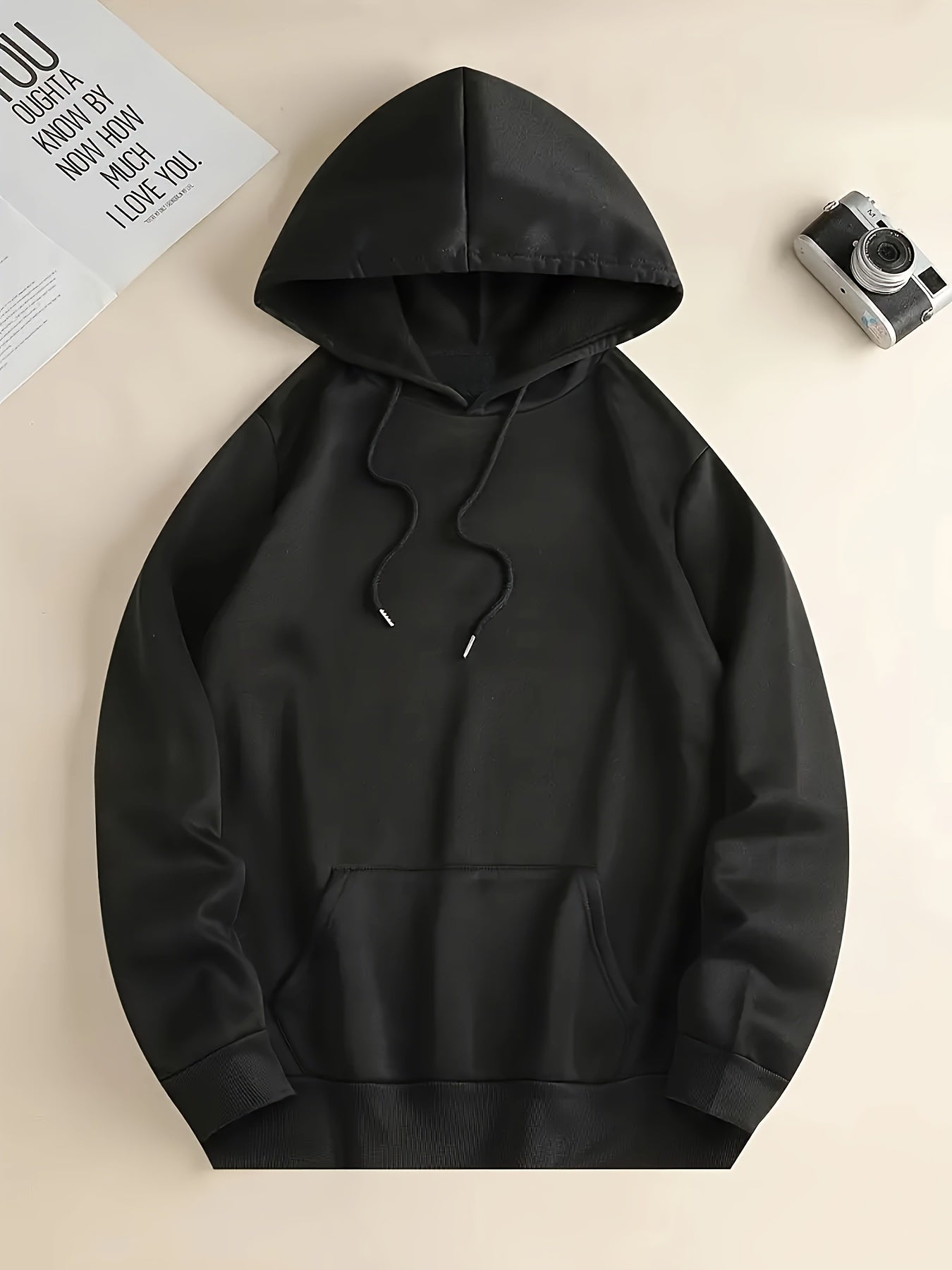 Faith Over Fear Inspirational Hoodie - Long Sleeve Sweatshirt with Kangaroo Pocket and Adjustable Drawstring