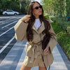 Stylish Chic High-waisted Shorts And Top Setperfect For Commuting Or Casual Outings