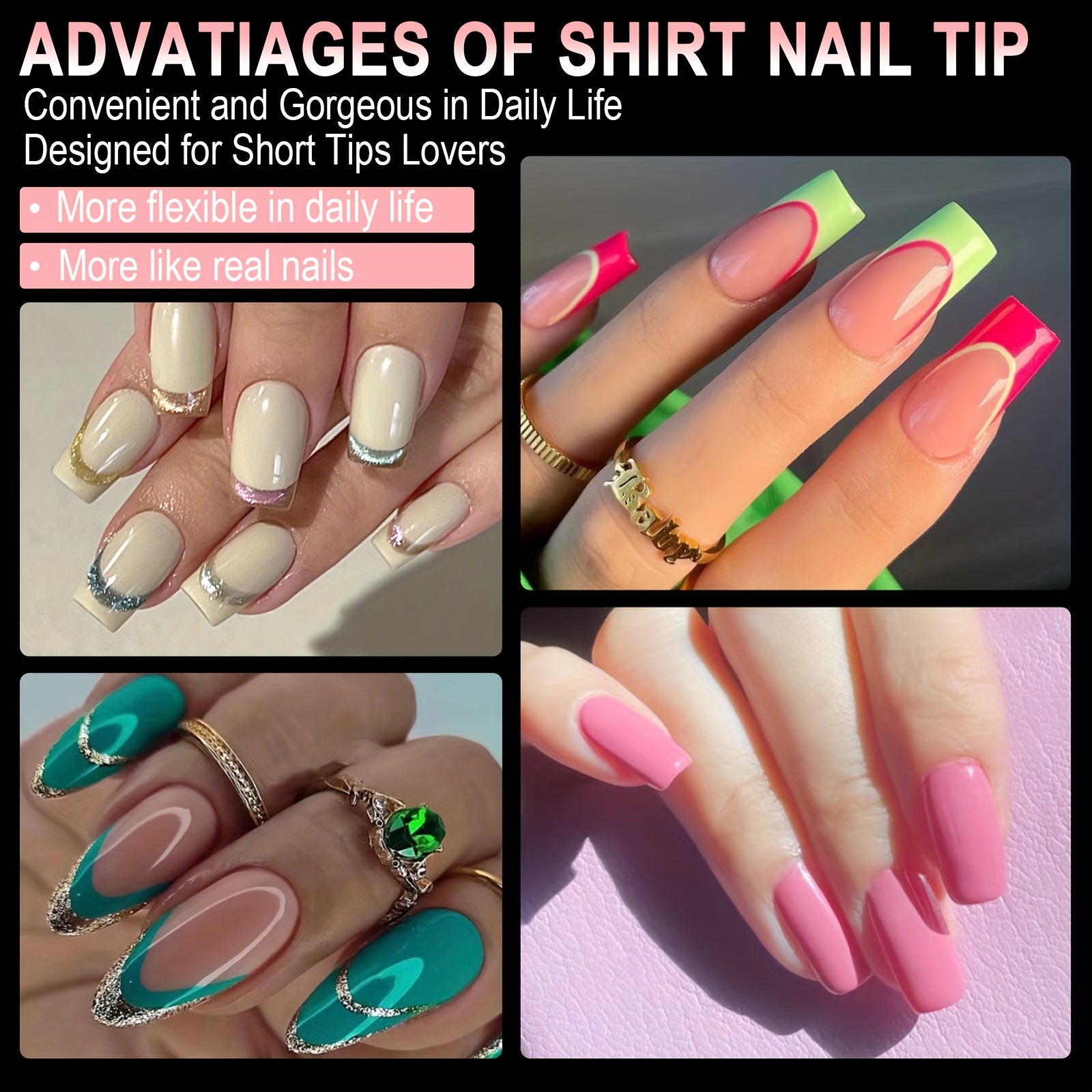 600pcs Soft Gel Nail Tips – Half Matte Clear Square Shape, Pre-Shaped Acrylic Extension Tips for Professional Manicures, Short Length Press-On Nail Art Kit
