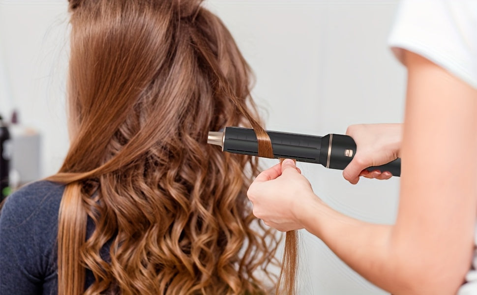 Hot Air 5 In 1 Hair Dryer Brush - Negative Ion Air Styler Curling Brush